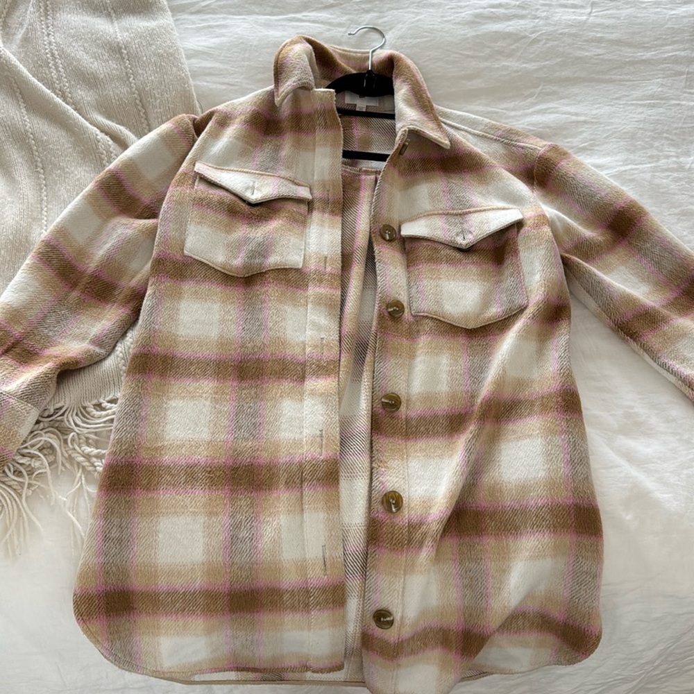 Oversized flannel jacket